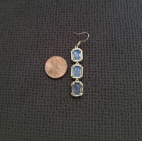 La Meno Rectangle Trio3️⃣ Drop Earrings - Picture 6 of 16